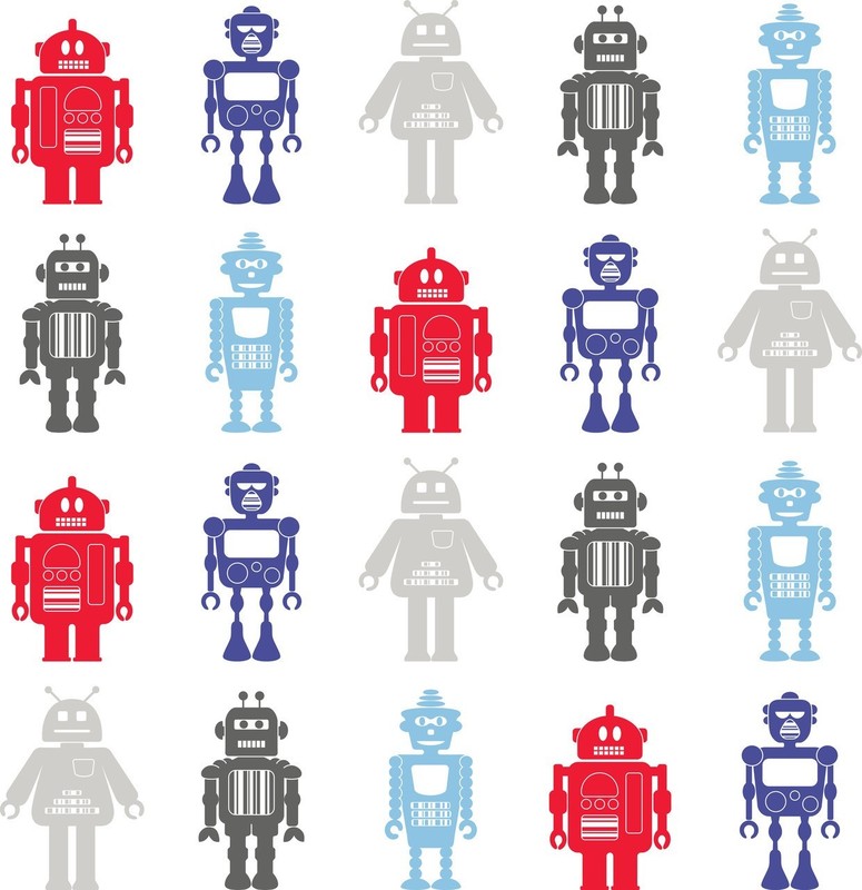 Spaans Afdaling vaak Robot behang online kopen en bestellen | Behangwebshop.nl