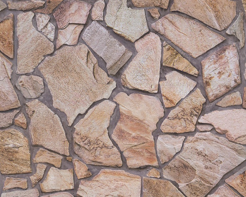 Product Geometrie Op de loer liggen Natuursteen Vliesbehang Rocks | Behangwebshop.nl