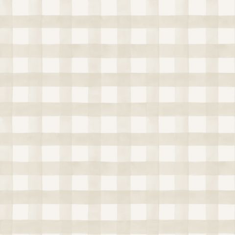 Dutch Wallcoverings - Watercolour Gingham Soft Beige 13290