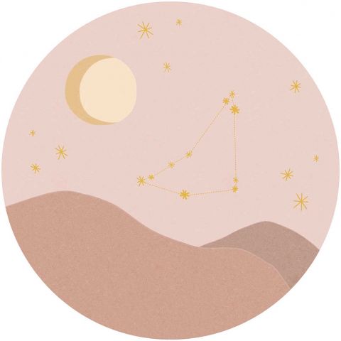 Eijffinger Explore Star Sign Circles - Capricorn (Steenbok) Rose