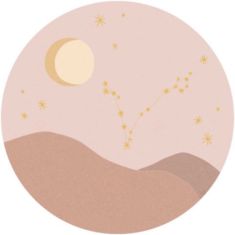 Eijffinger Explore Star Sign Circles - Pisces (Vissen) Rose