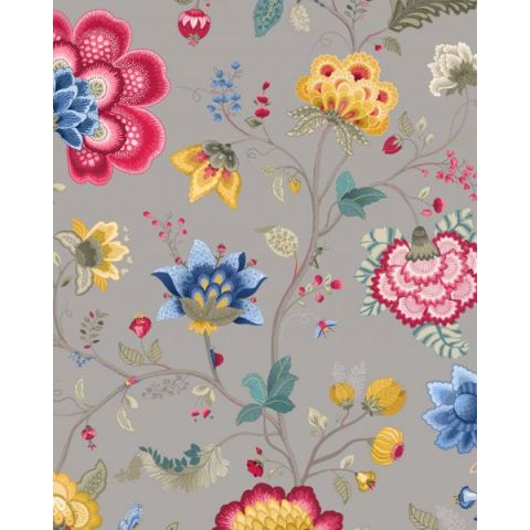 Pip Studio III behang Floral Fantasy Gray 341039