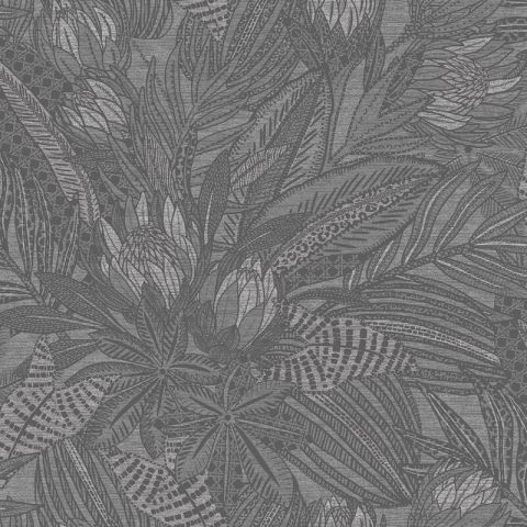 Dutch Wallcoverings Alchemy Susara Charcoal 65822