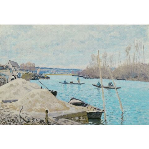 Dutch Wallcoverings Painted Memories II The Seine at Port-Marly, Piles of Sand 8080