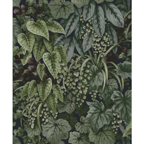 Dutch Wallcoverings First Class - Cascading Gardens - Cascading Garden Navy 91361