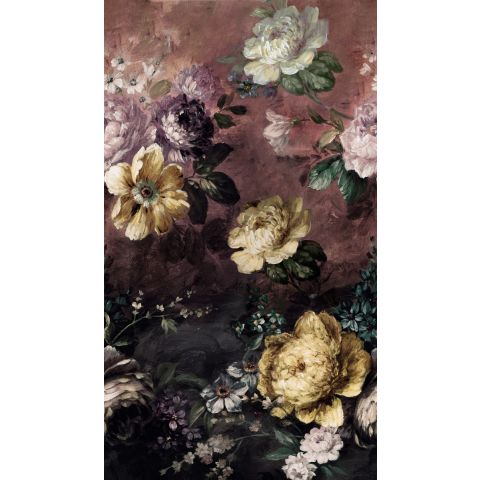 Dutch Wallcoverings One Roll One Motif - Painted Flowers A52001
