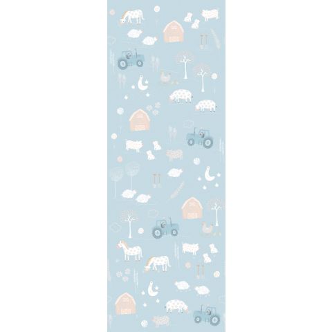 Behangexpresse - INGK - Olive & Noah On the Farm Light Bleu