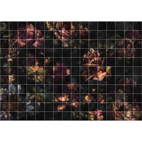 Komar Ink - Tiles Flowers INX8-080