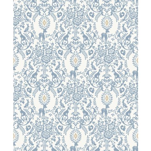 Dutch Wallcoverings - Little Kids- Lapin blauw/wit JS3304