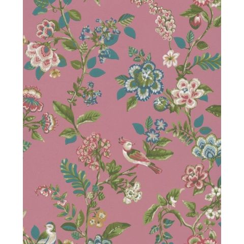 Pip Studio Wallpaper IV - Botanical Print Bright Pink - 375064