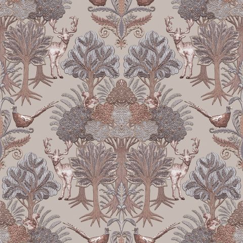 Dutch Wallcoverings - Tapestry - Nordic Deer Forest Taupe