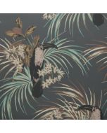 1838 Wallcoverings Elodie - Le Toucan Charcoal 1907-135-05